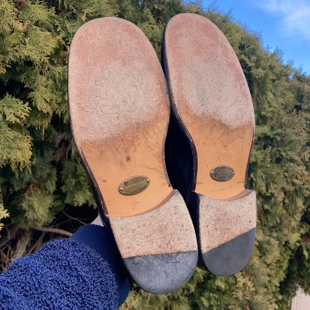 Nettleton Couture Collection Men’s Black Leather Dress Shoes Size 8 - Picture 5 of 10